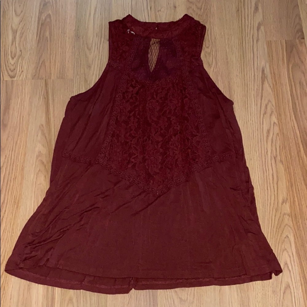 Maroon Maurices Tank Top